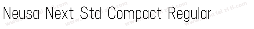 Neusa Next Std Compact Regular字体转换